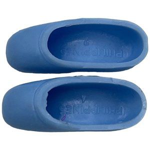 Fashion Doll Ballerina Ballet Slippers Point Shoes Light Blue